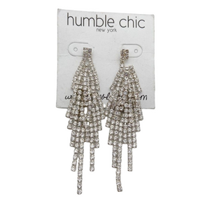 🍭4/$20 Rhinestone waterfall earrings